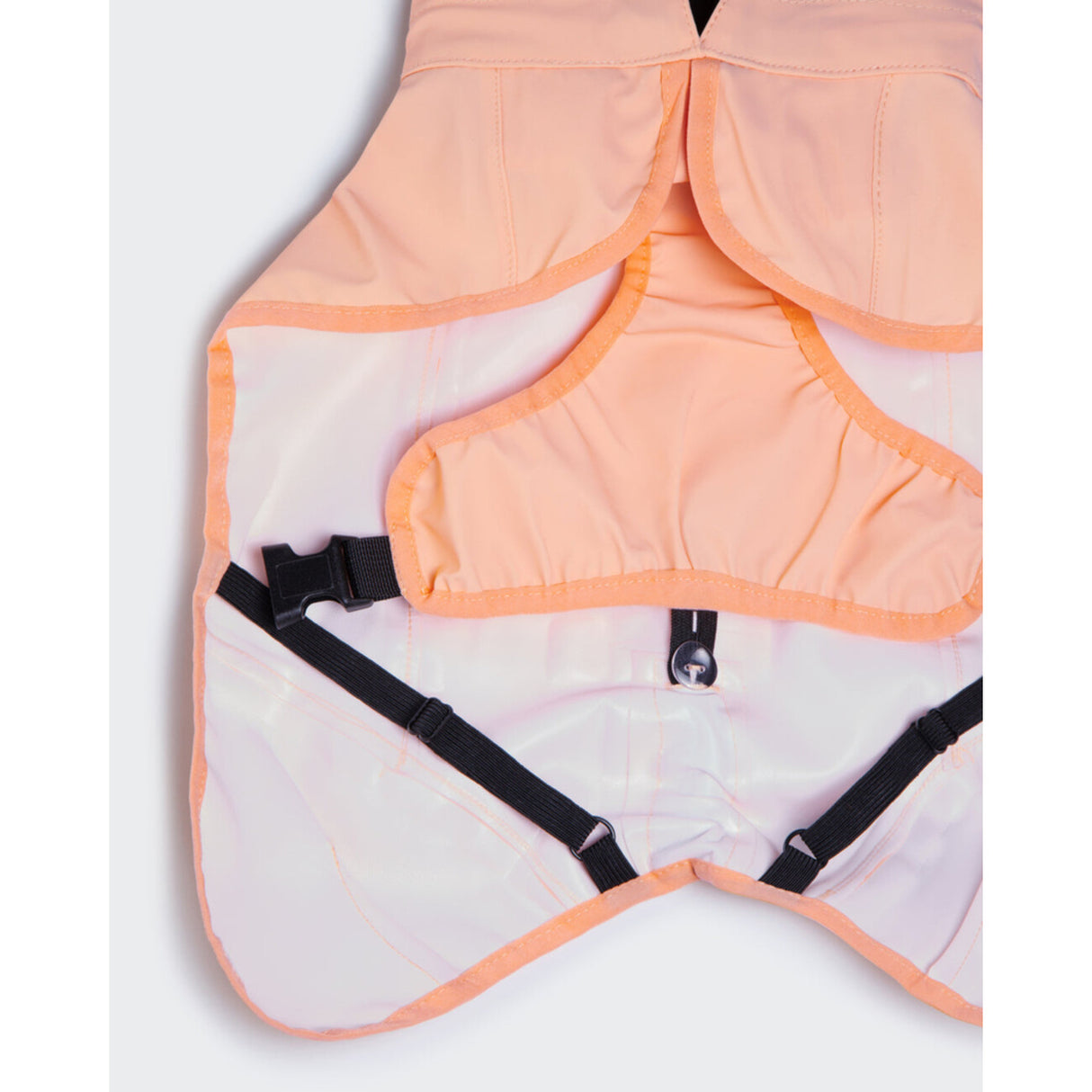 PAIKKA Reflective Raincoat Peach – Reflektierender Hunderegenmantel