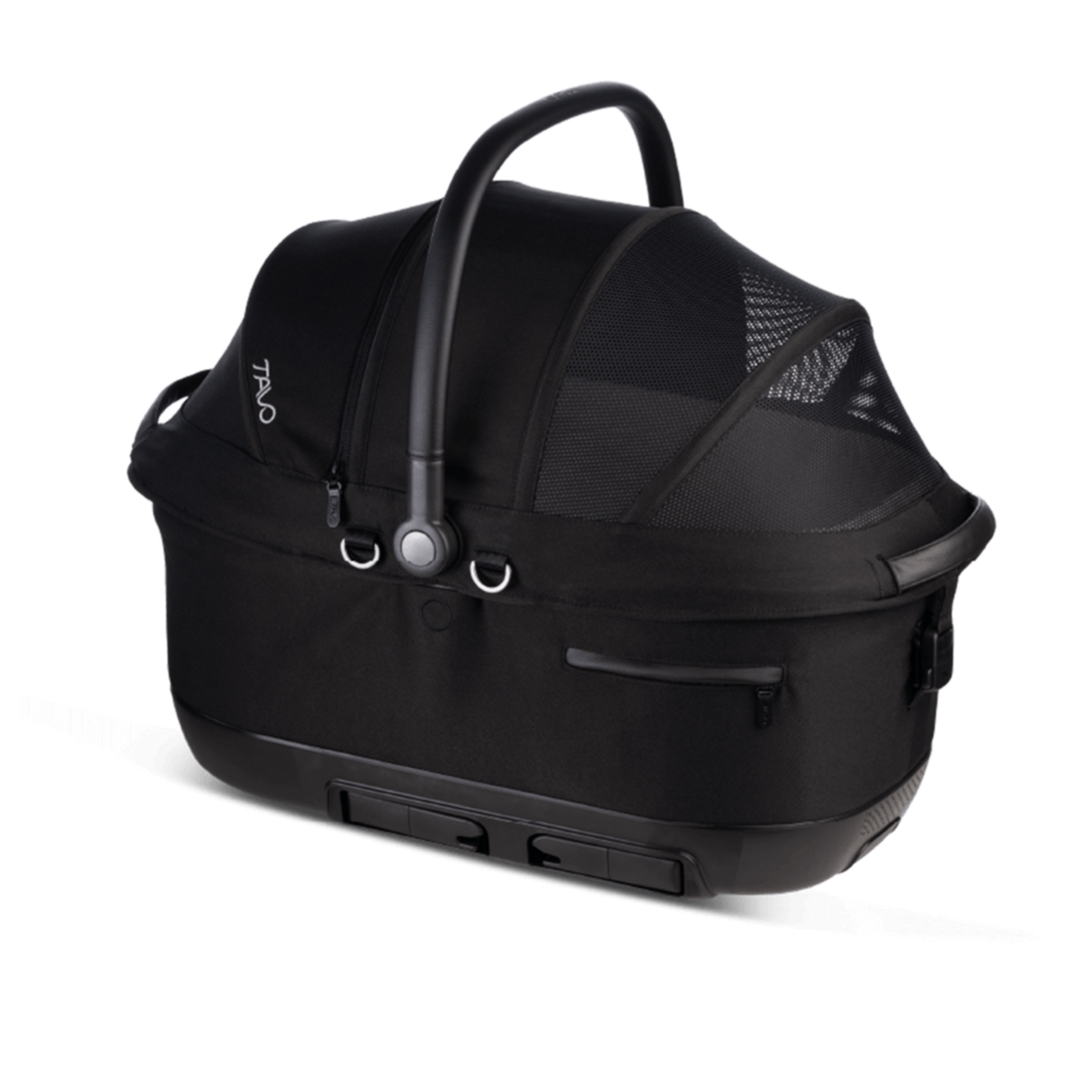 TAVO Maeve™ iso6X Haustier-Autositz mit ISOFIX – Crash-getestet Sicher & Komfortabel für Hund & Katze – onyx L 60 x B 43,5 x H 53 cm