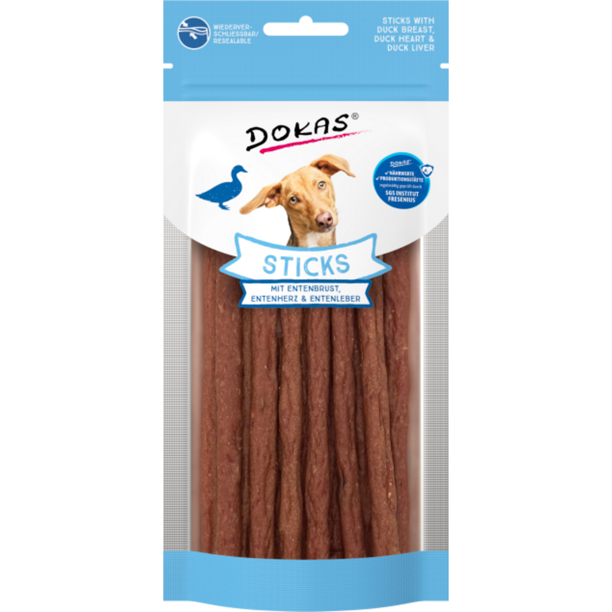 Dog Sticks mit Entenbrust, Herz & Leber für Hunde – 60 g, 12 cm