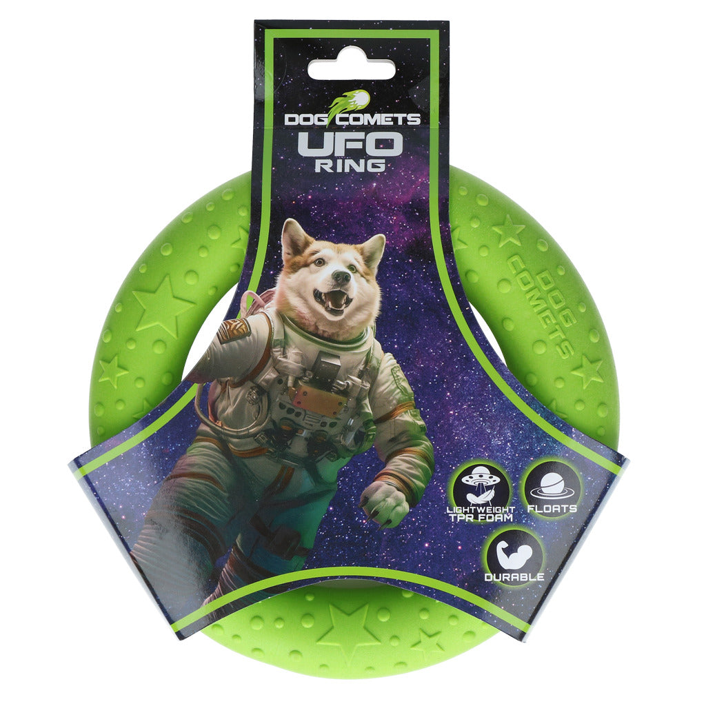 Dog Comets UFO Ring Schwimmspielzeug für Hunde – Robuster Wurfring aus TPR