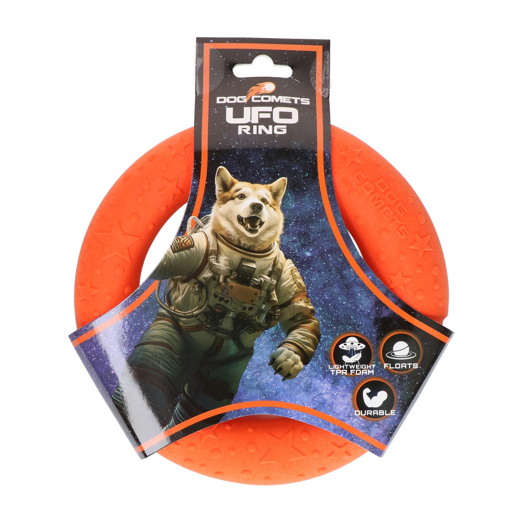Dog Comets UFO Ring Schwimmspielzeug für Hunde – Robuster Wurfring aus TPR