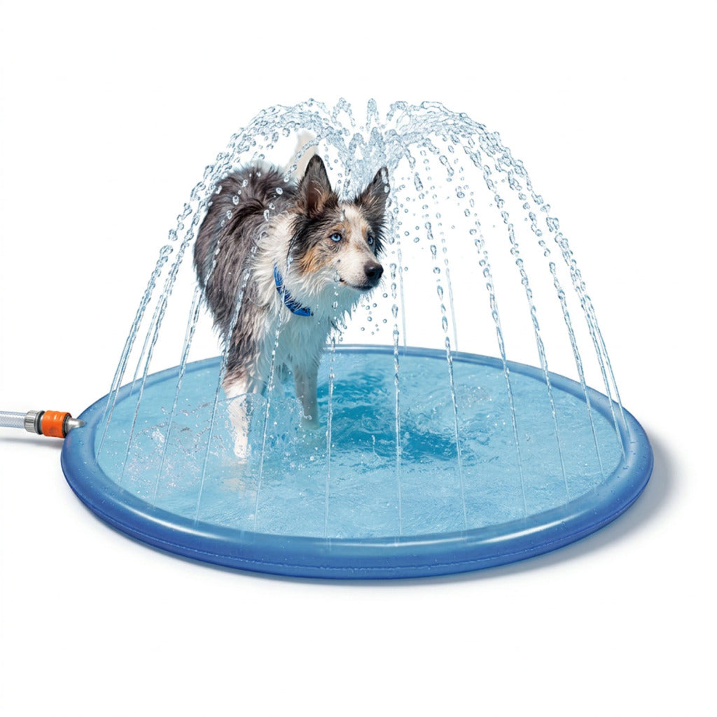 Coolpets Splash Sprinkler für Hunde- Wassersprinkler-Matte
