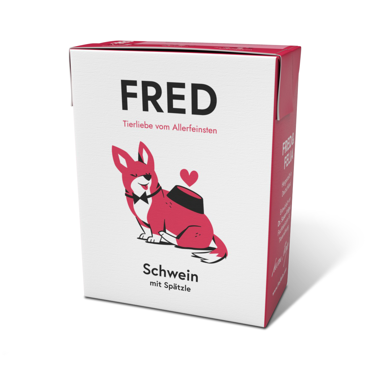 FRED Schwein mit Spätzle – Alleinfutter für ausgewachsene Hunde