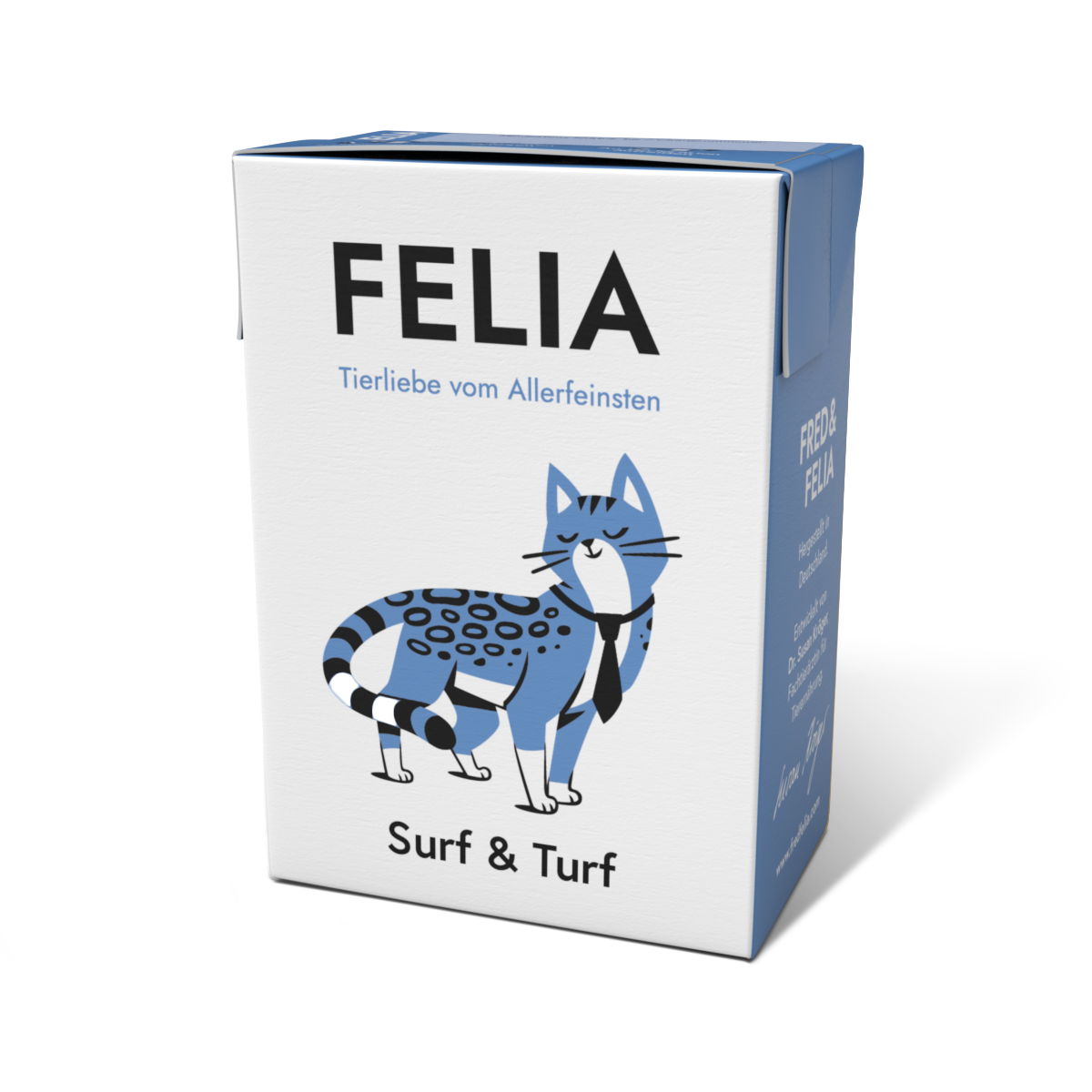FELIA Surf & Turf Rind & Buntbarsch – Alleinfutter für ausgewachsene Katzen