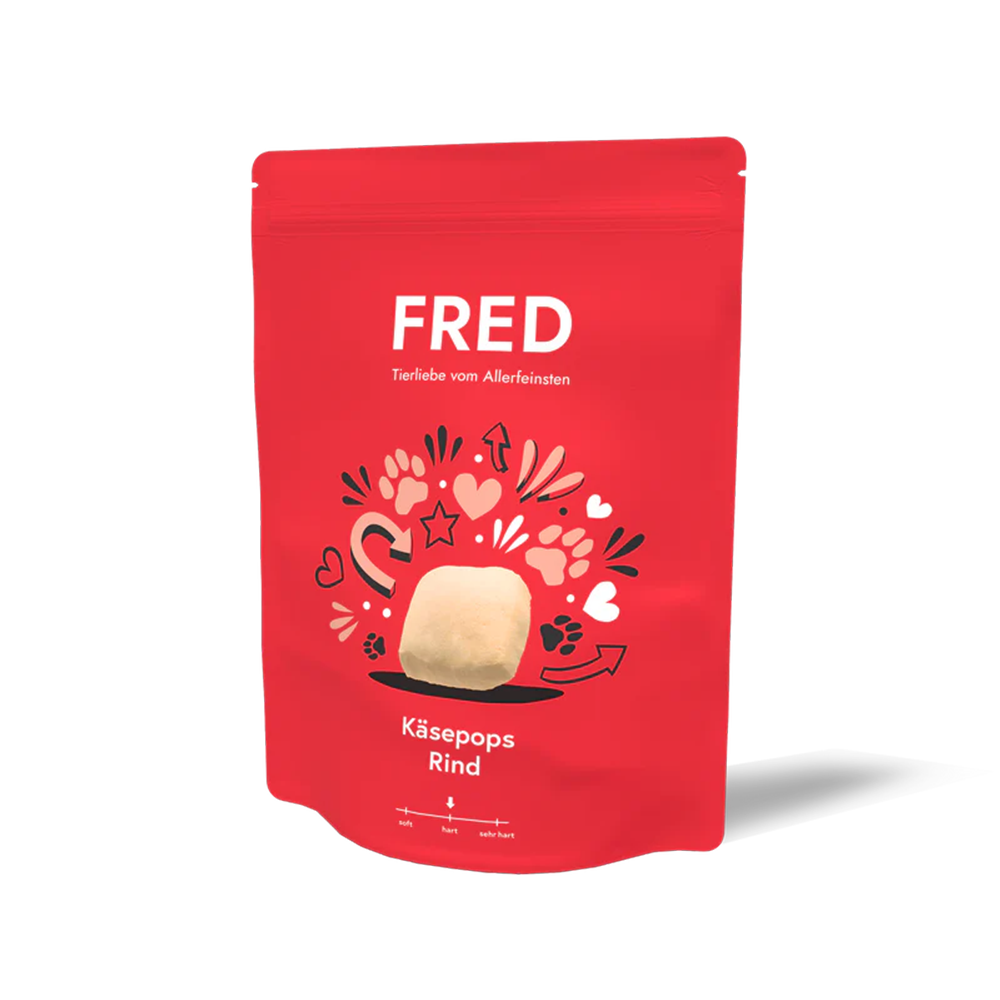 FRED Käsepops – Knuspriger Käse-Hundesnack, 110 g