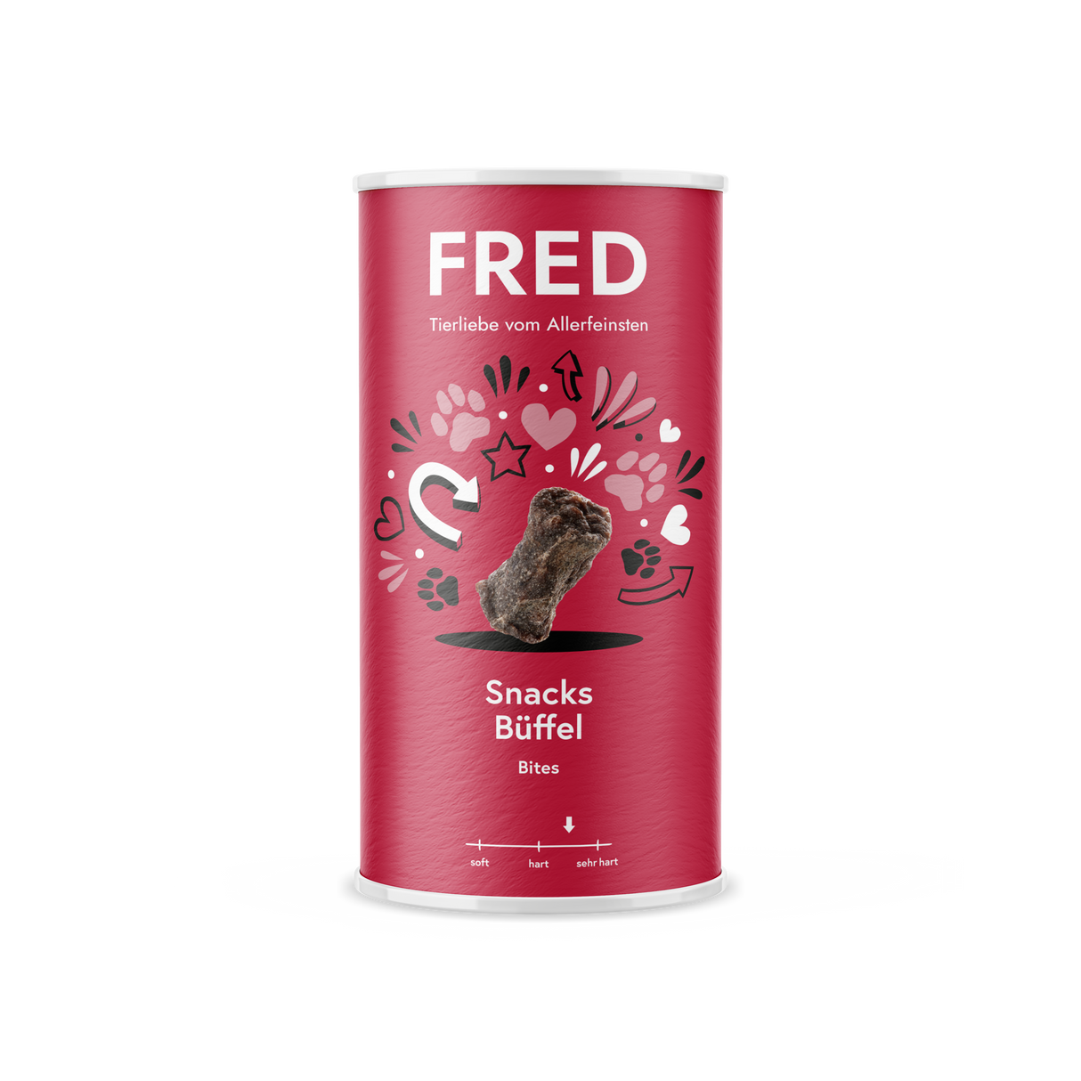 FRED Snacks Büffel – Luftgetrocknete Hundesnacks, hypoallergen, 220 g