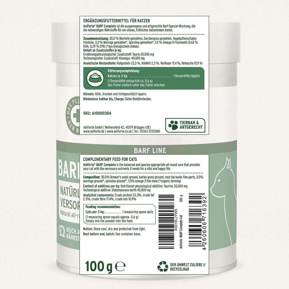 AniForte BARF Complete Cat 100 g