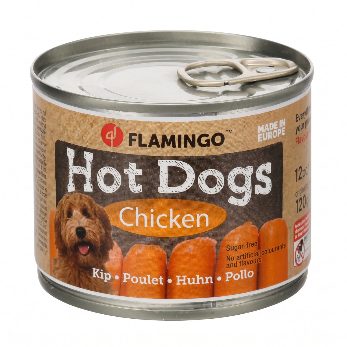 Flamingo Mini Cocktailwürstchen für Hunde, 4 Sorten