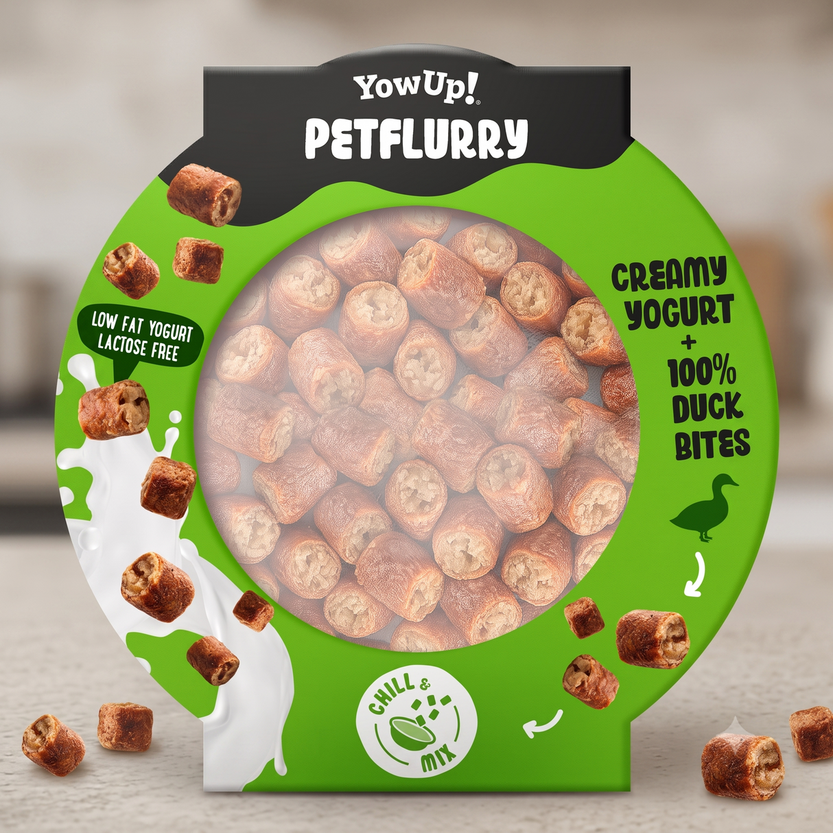 YowUp! PetFlurry Joghurt Snack für Hunde Ente & Pute