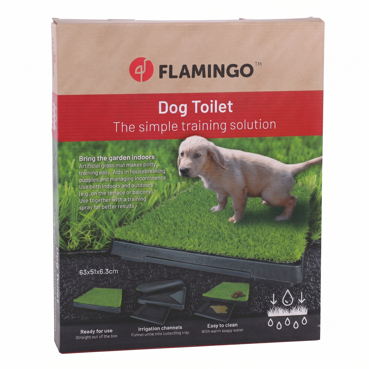 Flamingo Pelou Haustiertoilette für Hunde & Welpen – Stubenreinheit leicht gemacht
