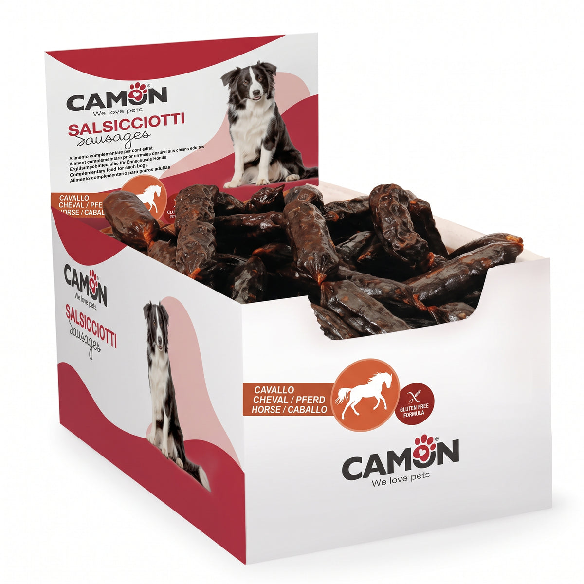 CAMON Endloswürstchen für Hunde – 200 Stück, 8 cm