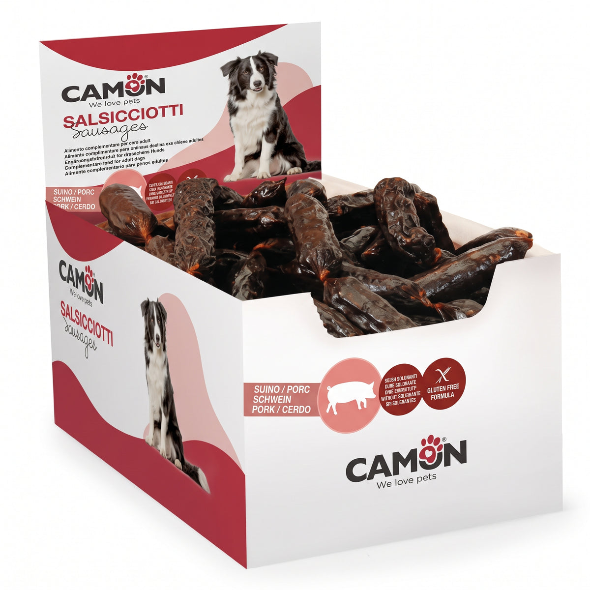 CAMON Endloswürstchen für Hunde – 200 Stück, 8 cm