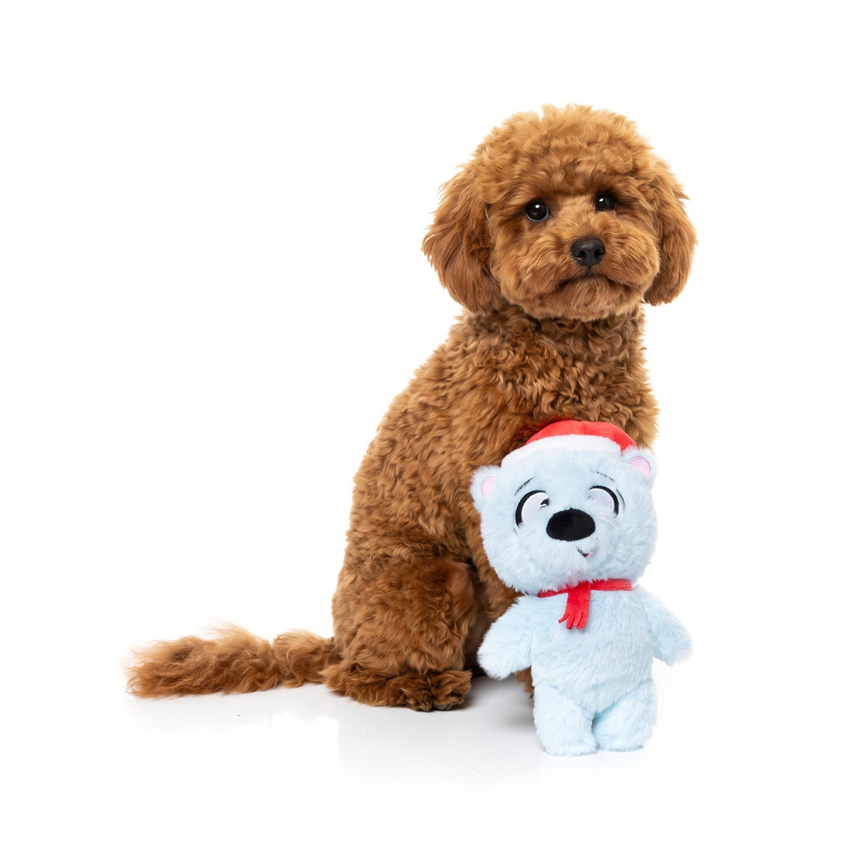 FuzzYard Brrr-Uce the Polar Bär – Weihnachtsspielzeug für Hunde