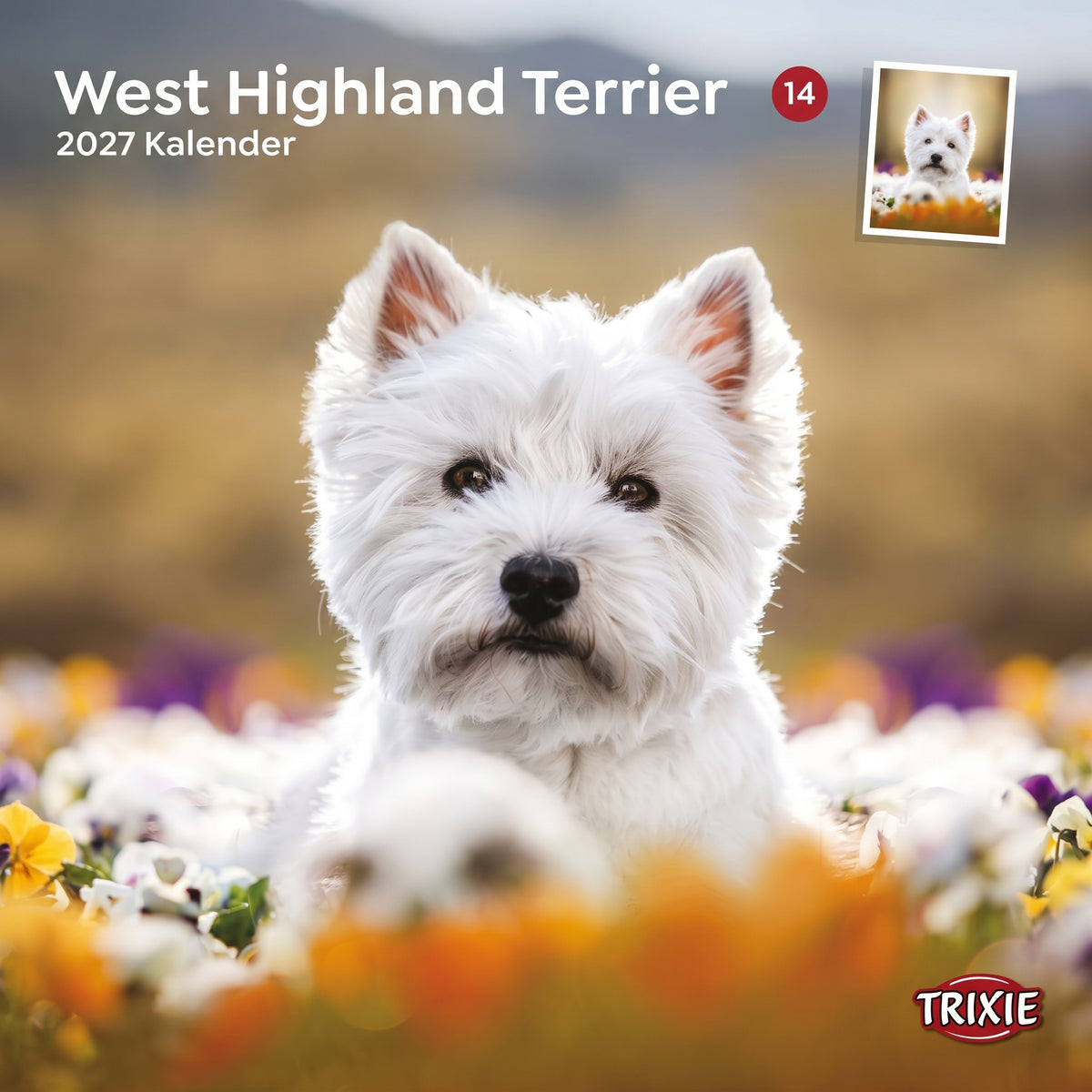 TRIXIE 2027 Kalender West Highland Terrier