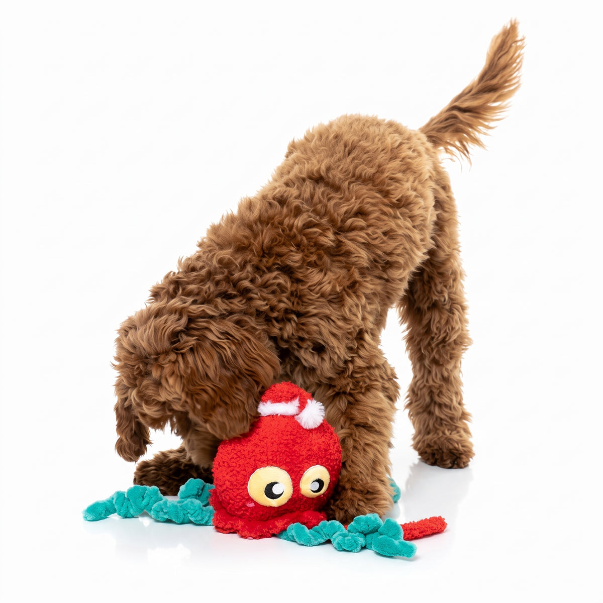 FuzzYard Jollyfish – Weihnachtsspielzeug für Hunde