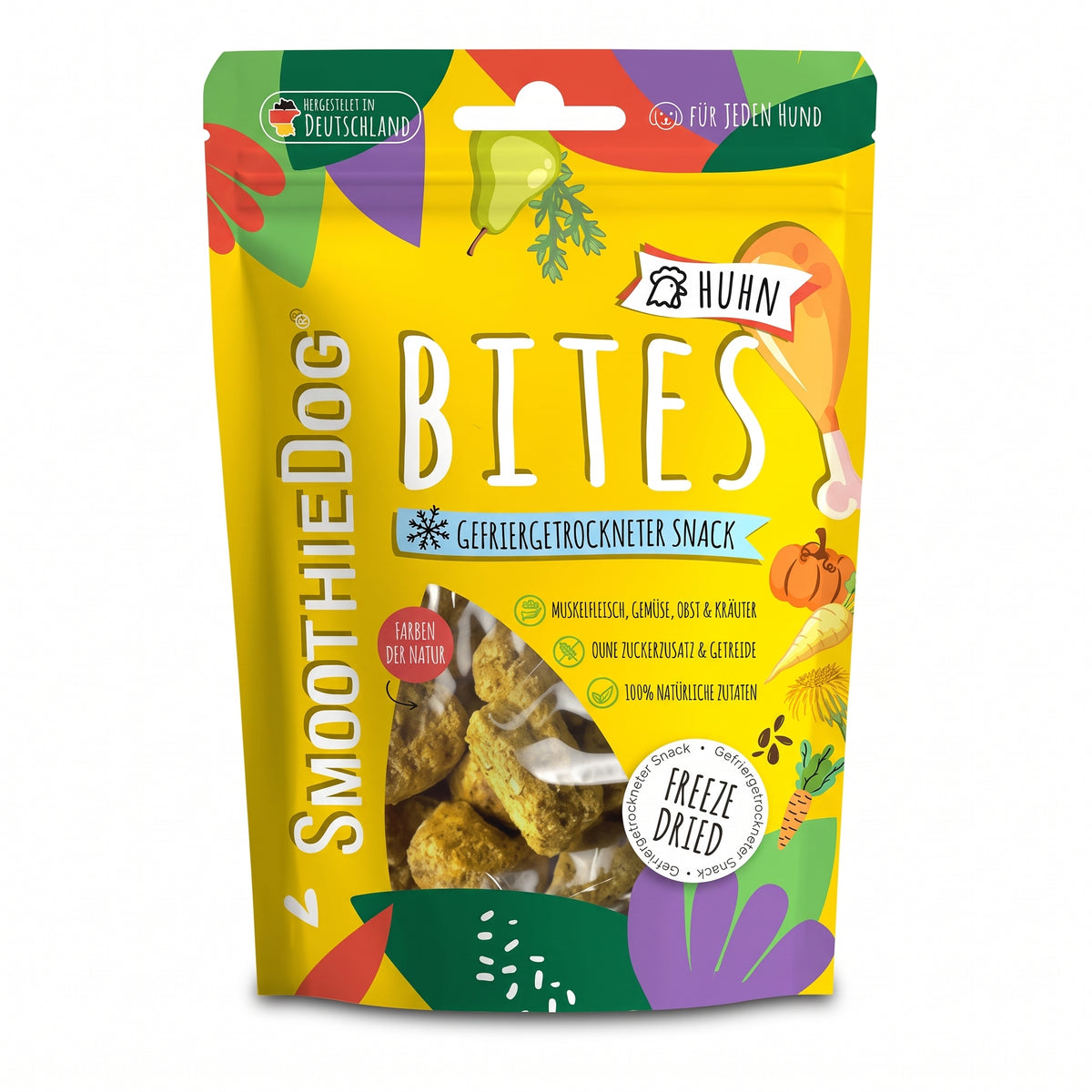 SmoothieDog Bites Huhn, gefriergetrocknete Hundesnacks 40 g