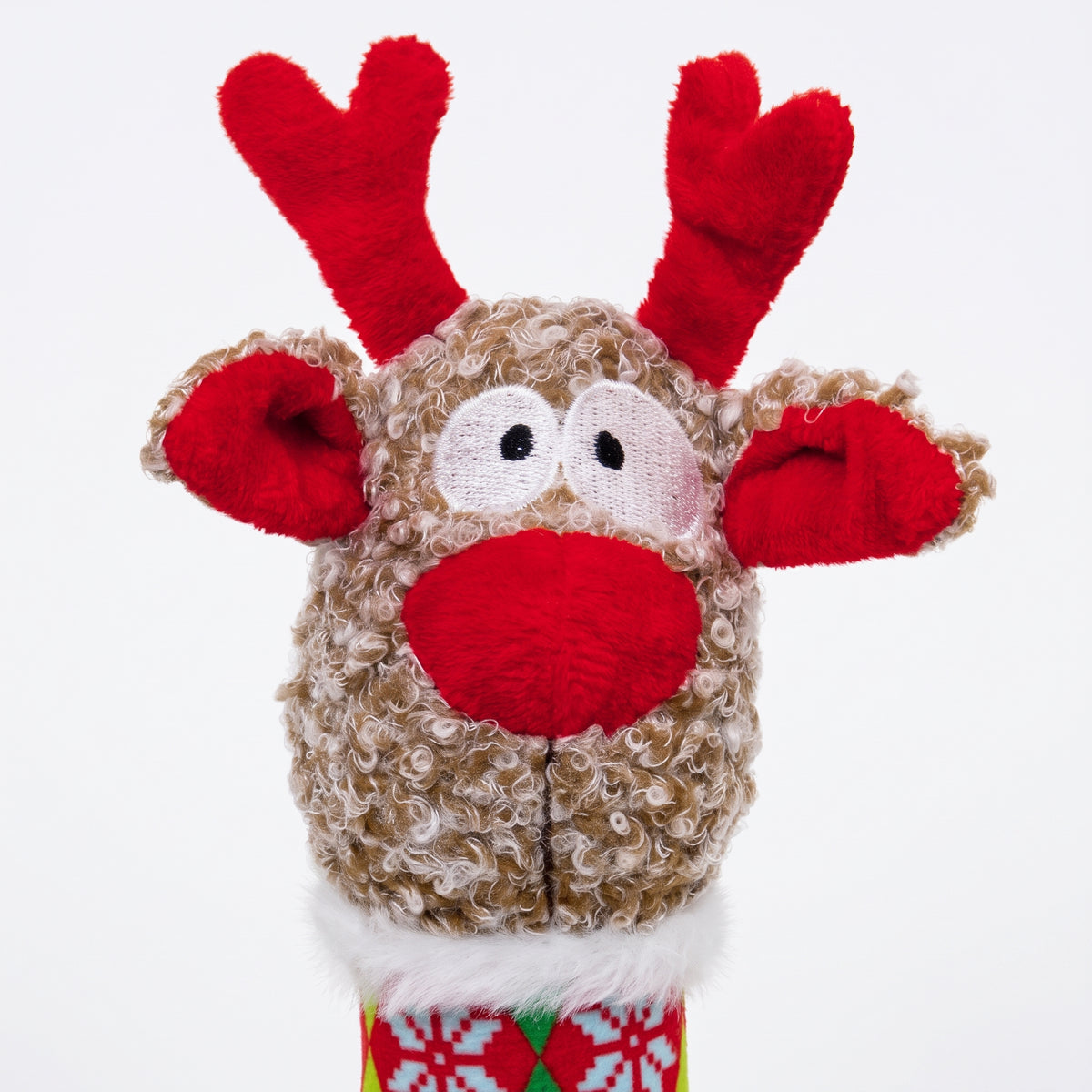 KONG Holiday Shakers™ Luvs Argyle Reindeer M – Limited Edition 2026