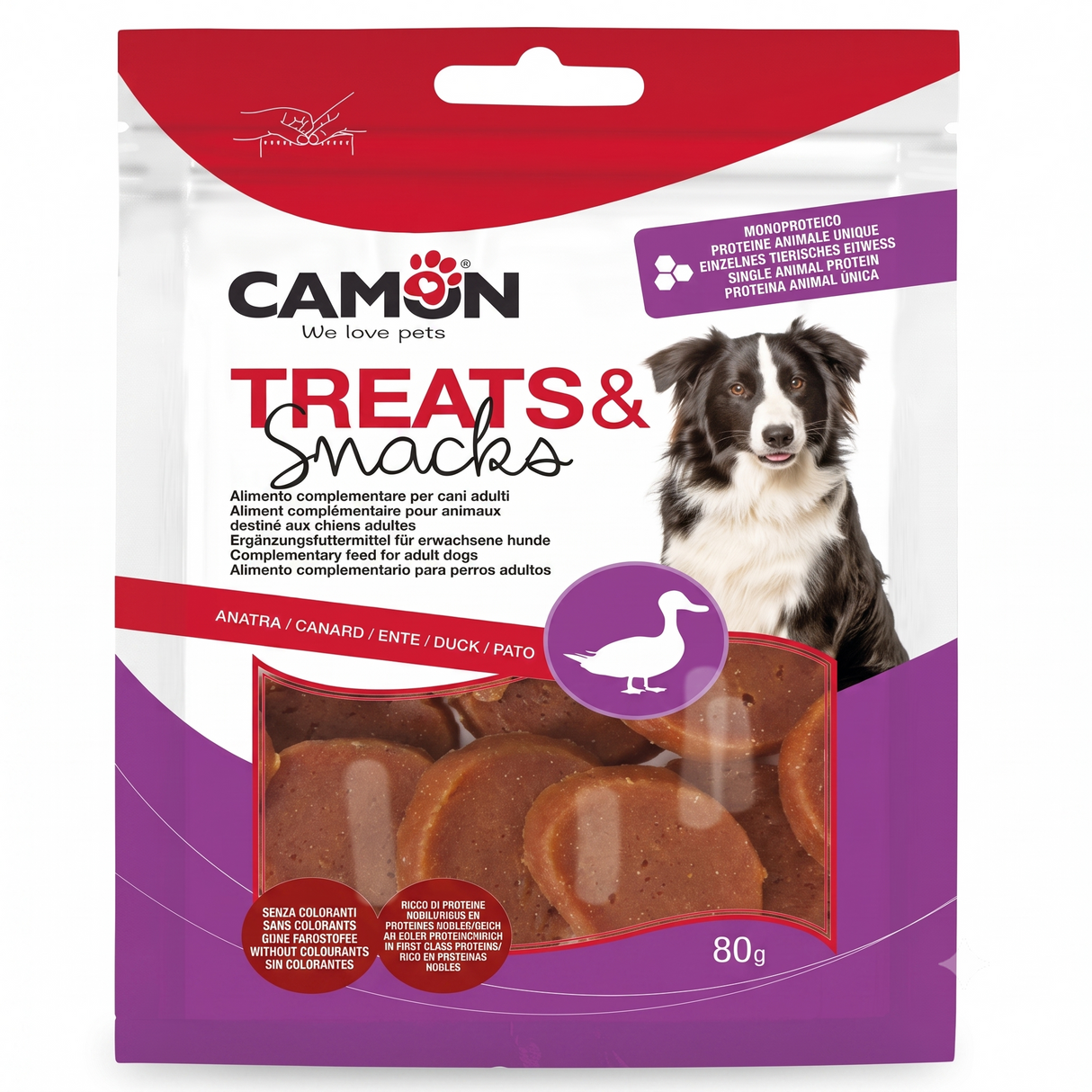 CAMON Enten-Leckerlis für Hunde – Duck Coins | Getreidefrei