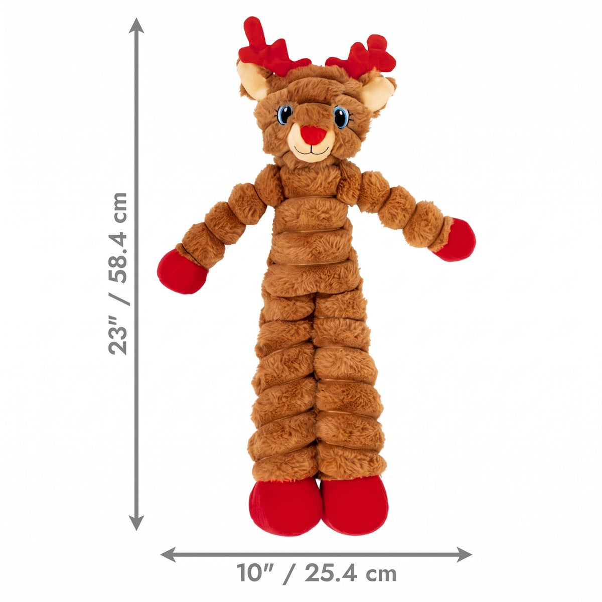 KONG Holiday Shakers™ Crumples Reindeer Red XL – Limited Edition 2026