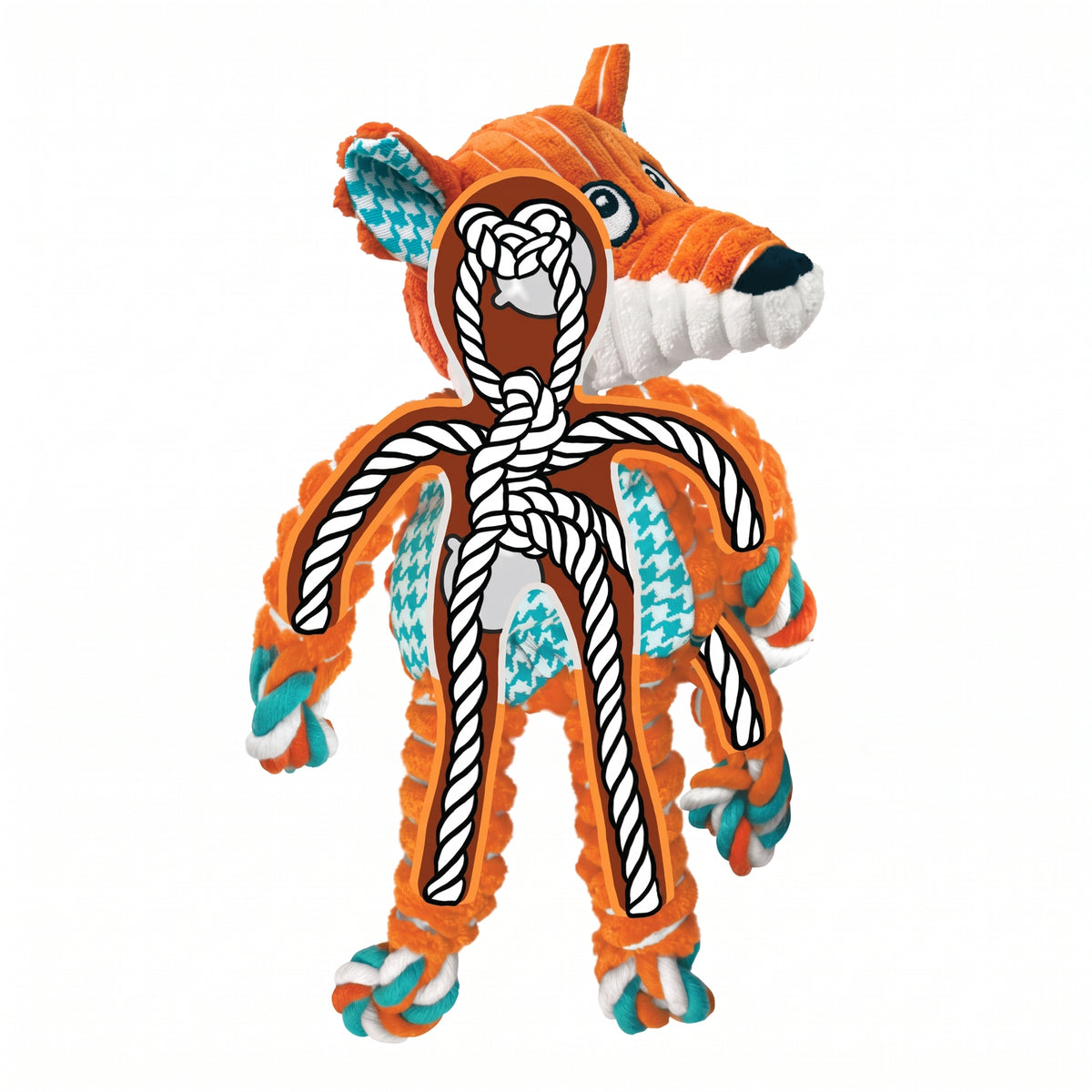 KONG Xmas Weihnachten Floppy Knots Dapper – Limited Edition 2026 Hundespielzeug
