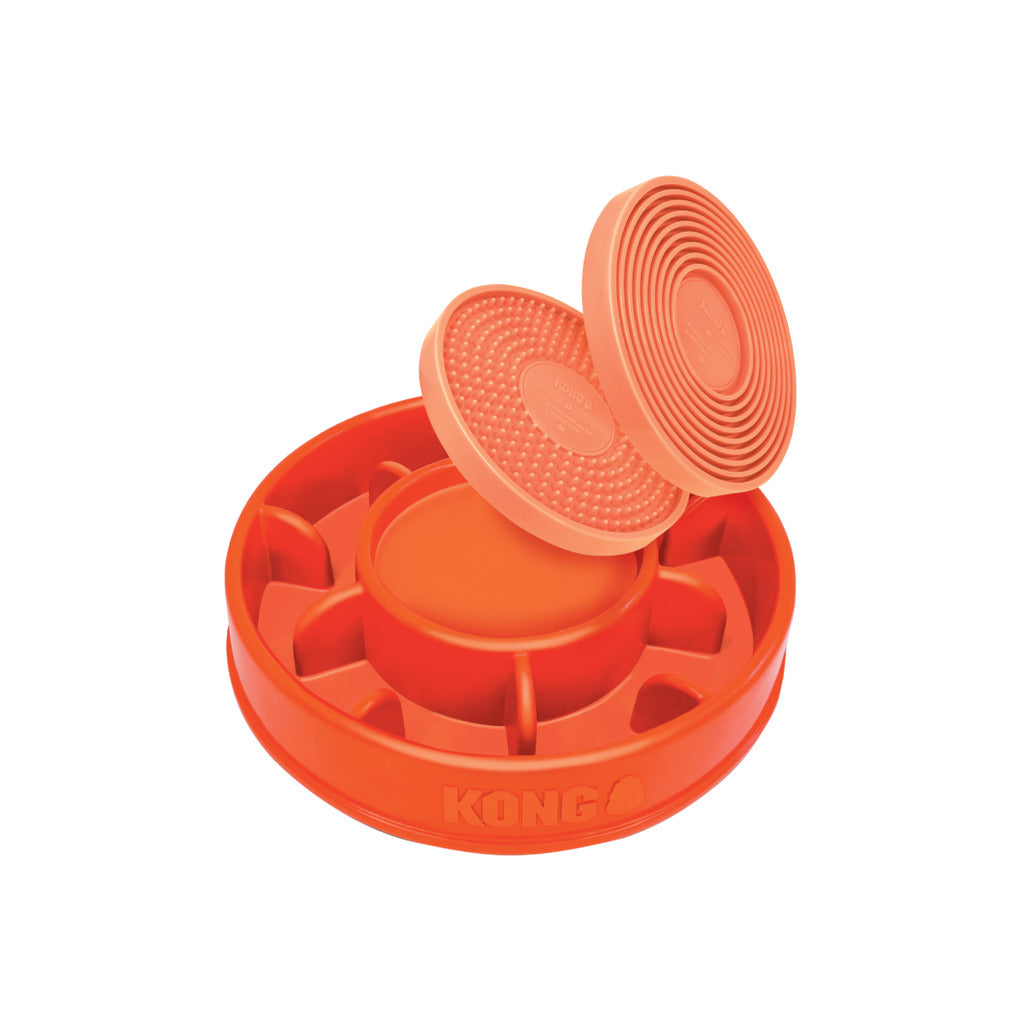 KONG Licks Mealtime: Anti-Schling Napf & Leckmatte für Hunde