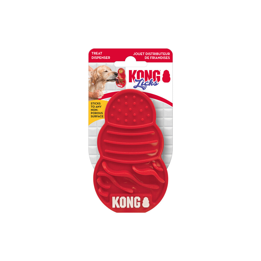 KONG Licks Treat Dispenser – Anti-Schling & Beruhigungs-Leckmatte für Hunde