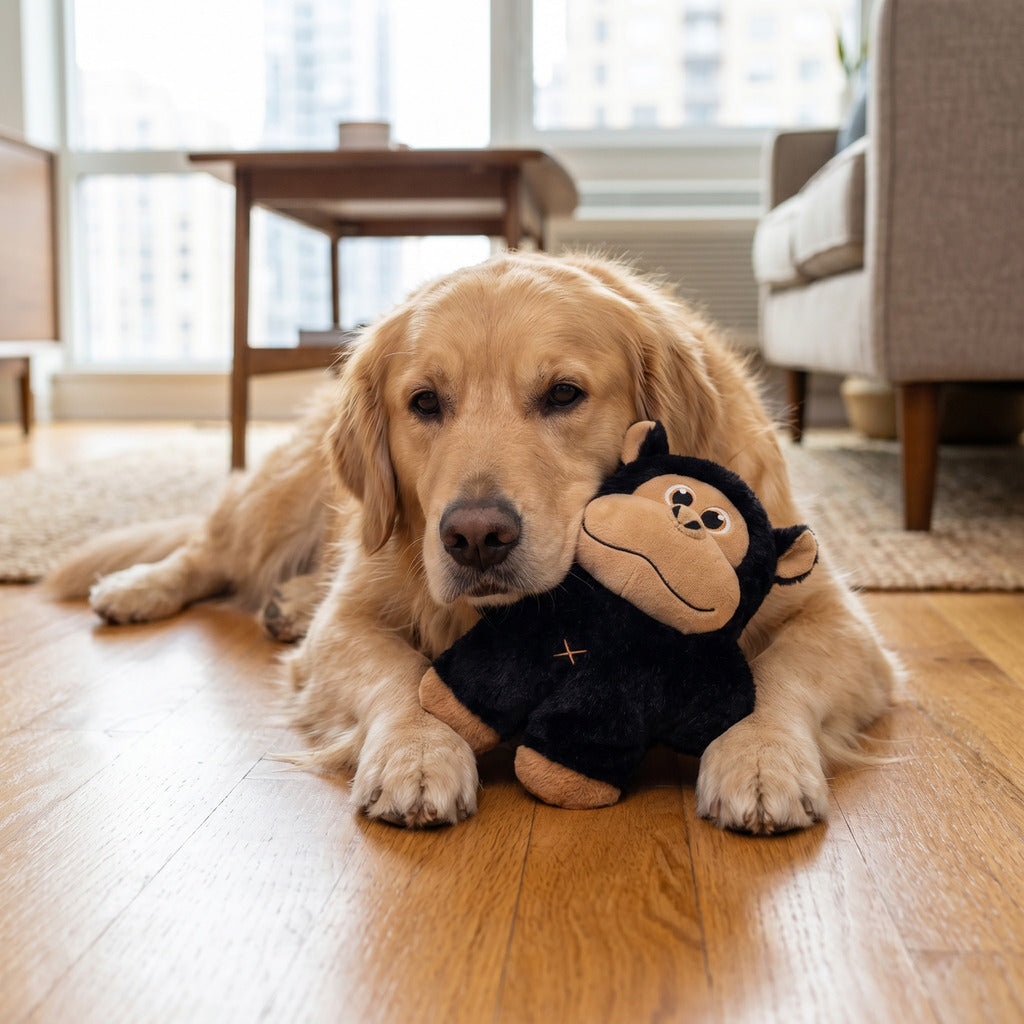 KONG Snuzzles XL Hundespielzeug – Plüsch mit Quietscher (Gorilla & Hippo)