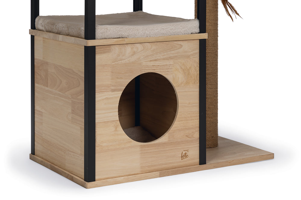 Designed By Lotte Kratzbaum Nala – Holz & Aluminium 65 × 40 × 82 cm braun