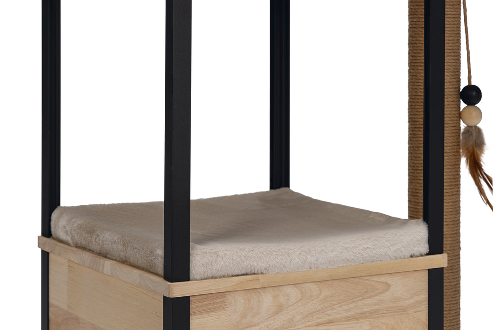 Designed By Lotte Kratzbaum Nala – Holz & Aluminium 65 × 40 × 82 cm braun