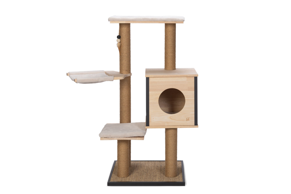 Designed By Lotte Kratzbaum Nela – Holz 56 × 56 × 124 cm braun