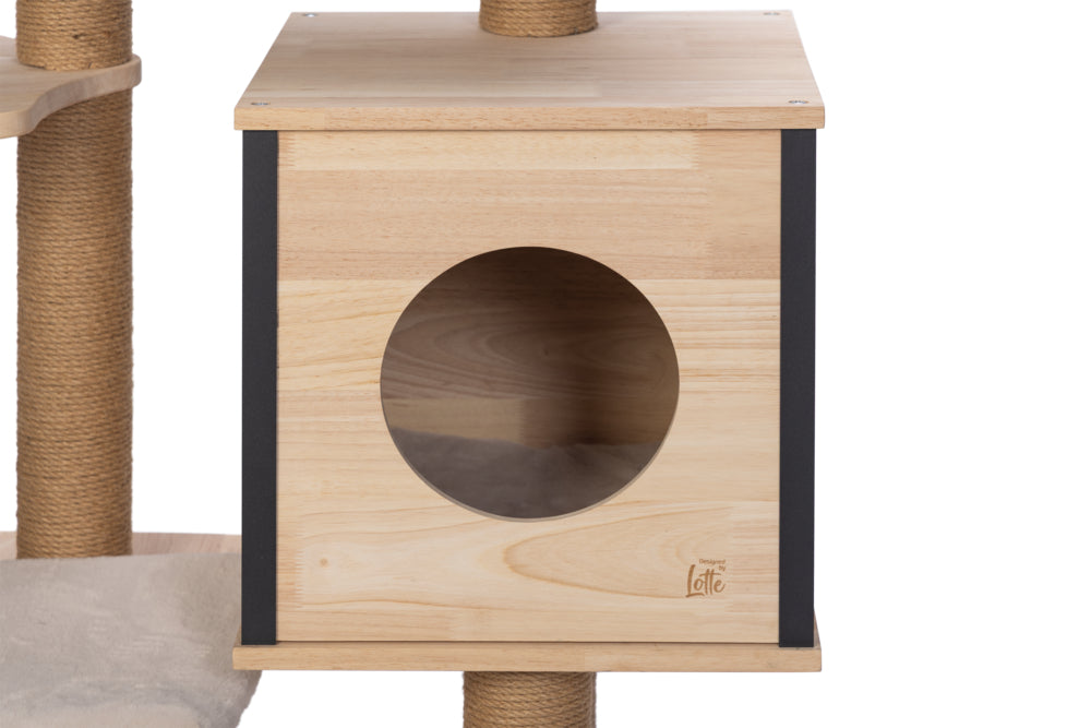 Designed By Lotte Kratzbaum Nela – Holz 56 × 56 × 124 cm braun