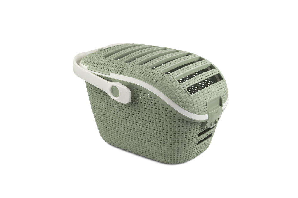 Curver Transportbox Rattanoptik – 51 × 38 × 33 cm für Hunde & Katzen bis 8 kg