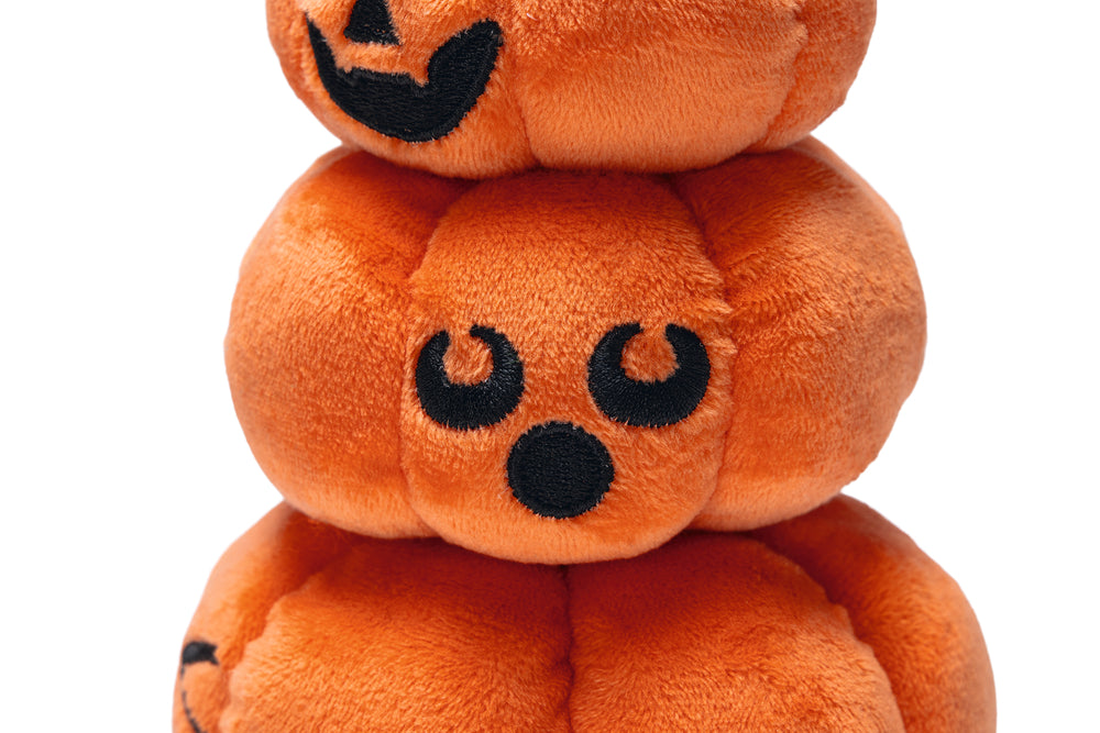 Beeztees Halloween Plüsch-Kürbis mit Seil für Hunde
