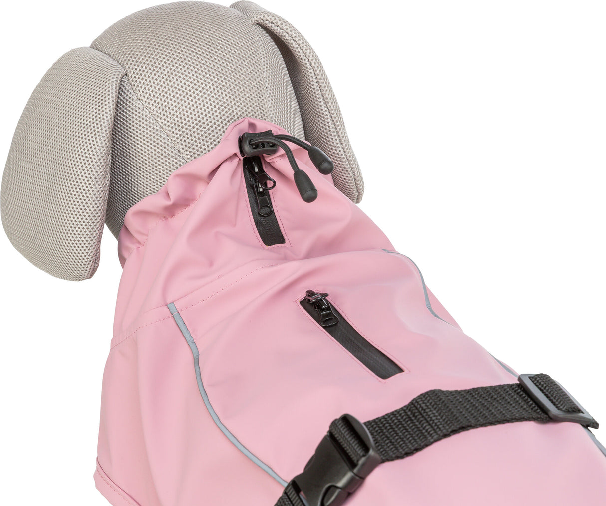 TRIXIE Hunde Regenmantel Vimy – wasserdicht, mit Bauchschutz & Reflektoren | Pink, Flieder & Orange