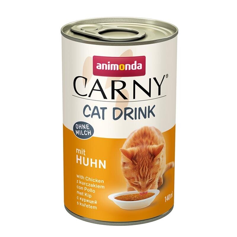 Carny Cat Drink ohne Milch – Huhn, 24 x 140 ml