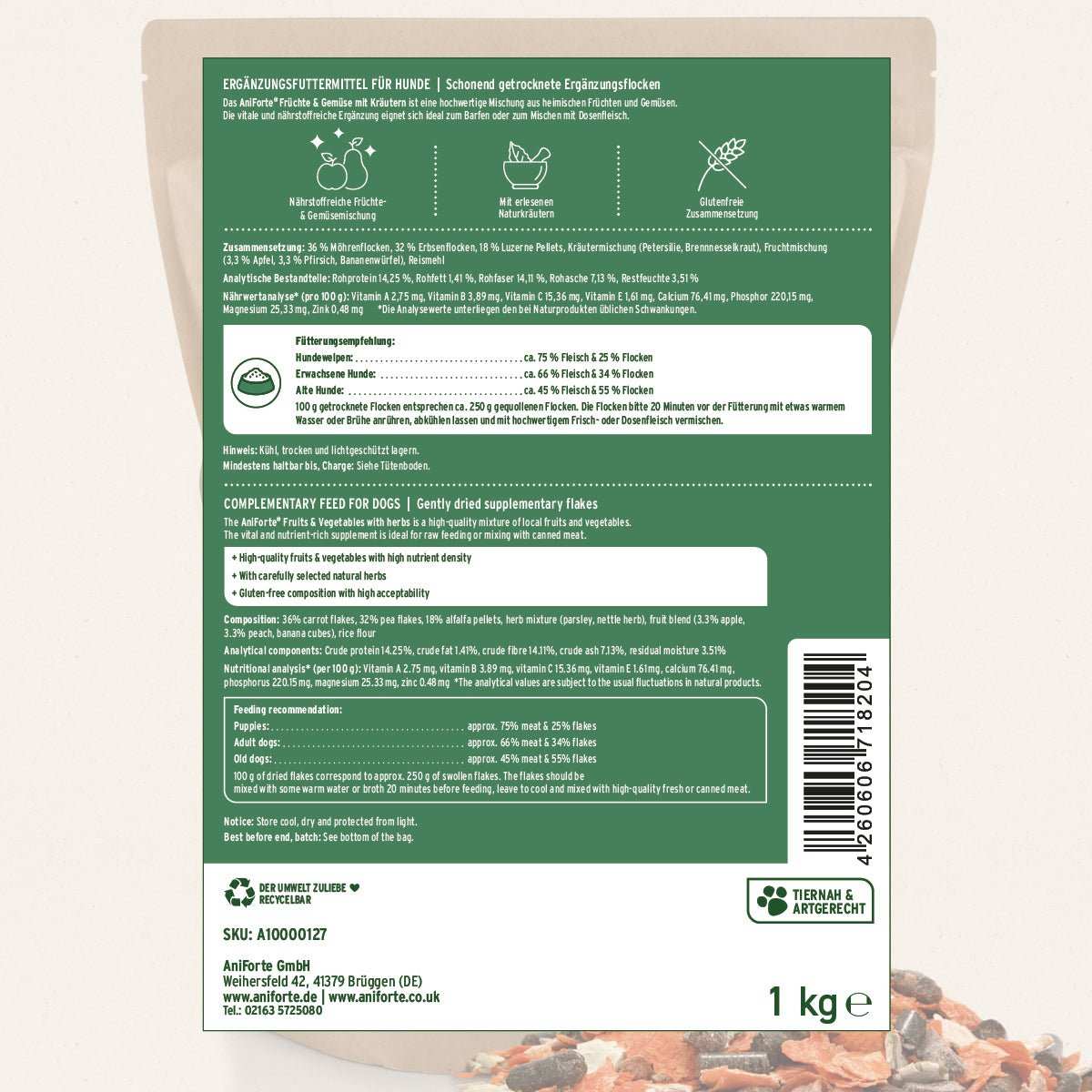AniForte BARF-Line Früchte & Gemüse mit Kräutern