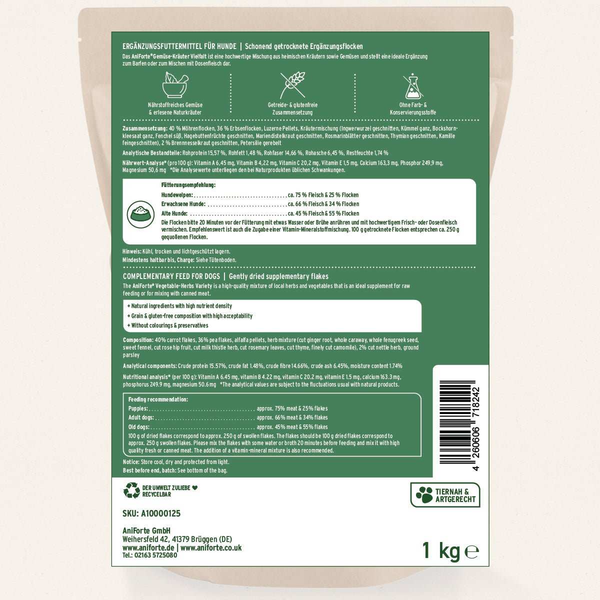 AniForte BARF-Line Gemüse-Kräuter Vielfalt