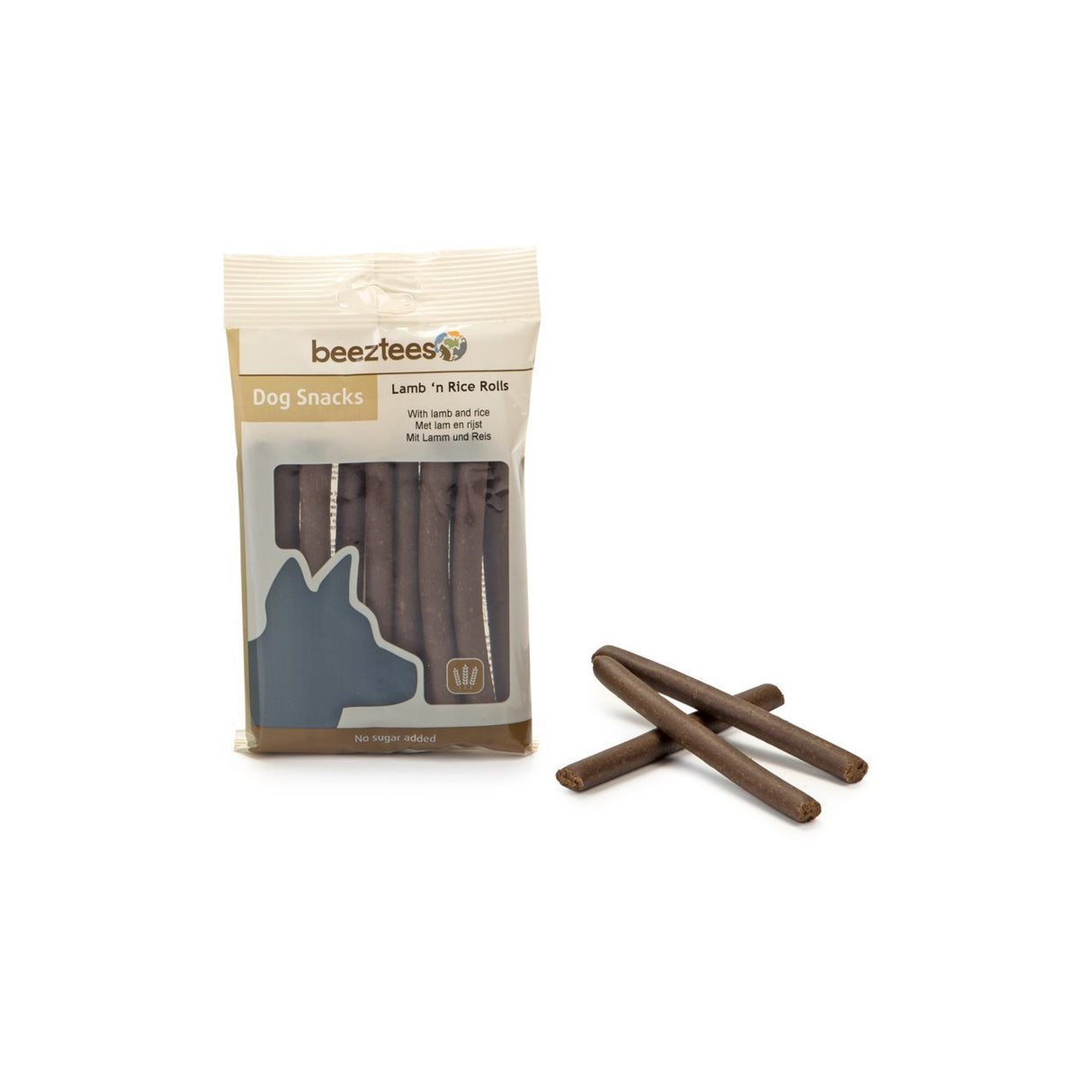 Beeztees Kaurollen für Hunde – 150 g Lamm + Reis