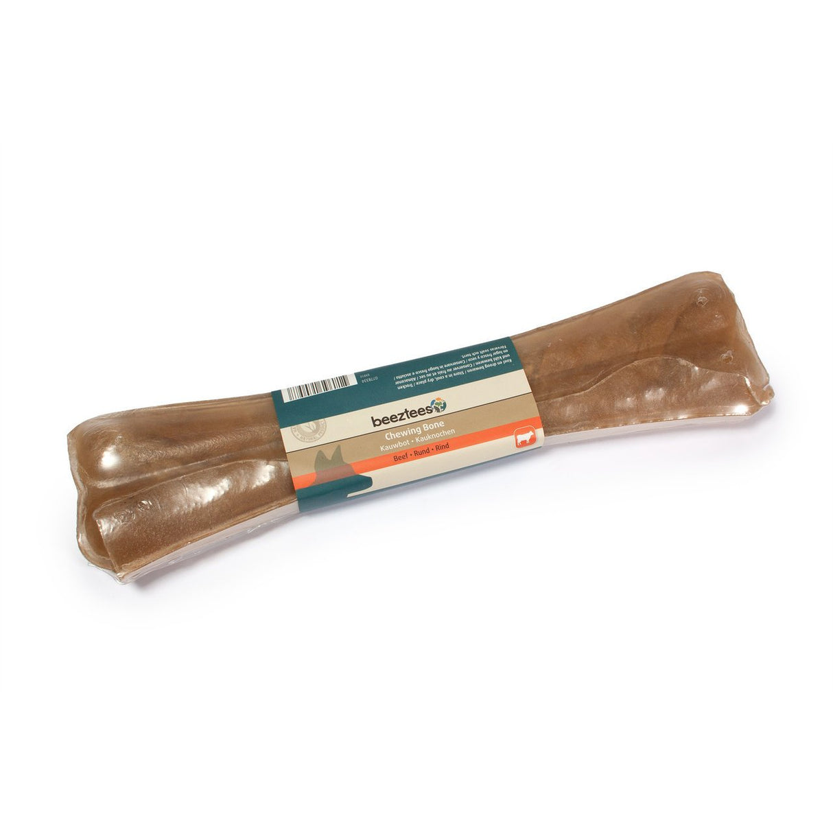Beeztees Rinderhaut Kauknochen für Hunde – 1 Stk. - L: 31 cm/340 - 360 g