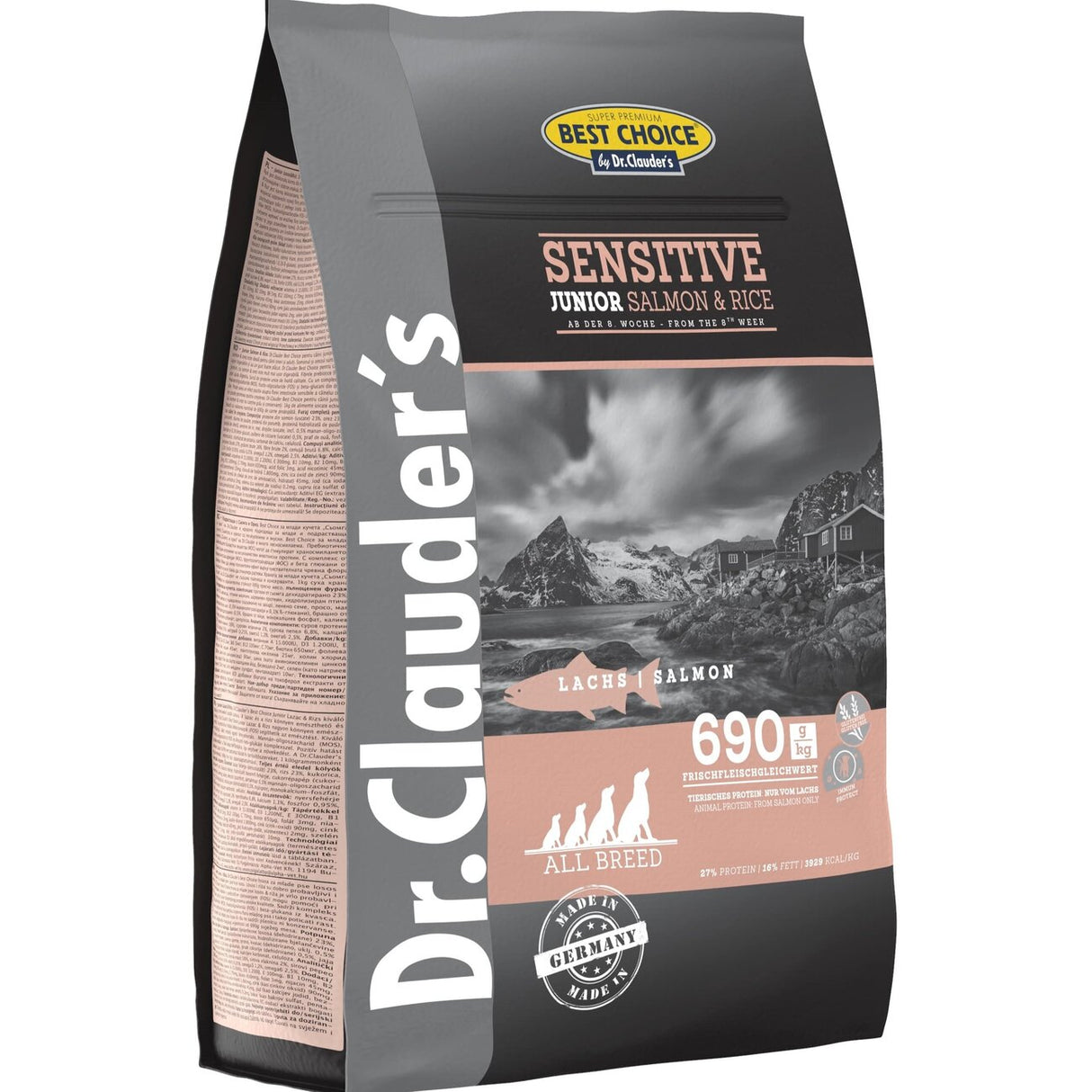 Best Choice Junior Lachs & Reis Hundefutter – 4 kg