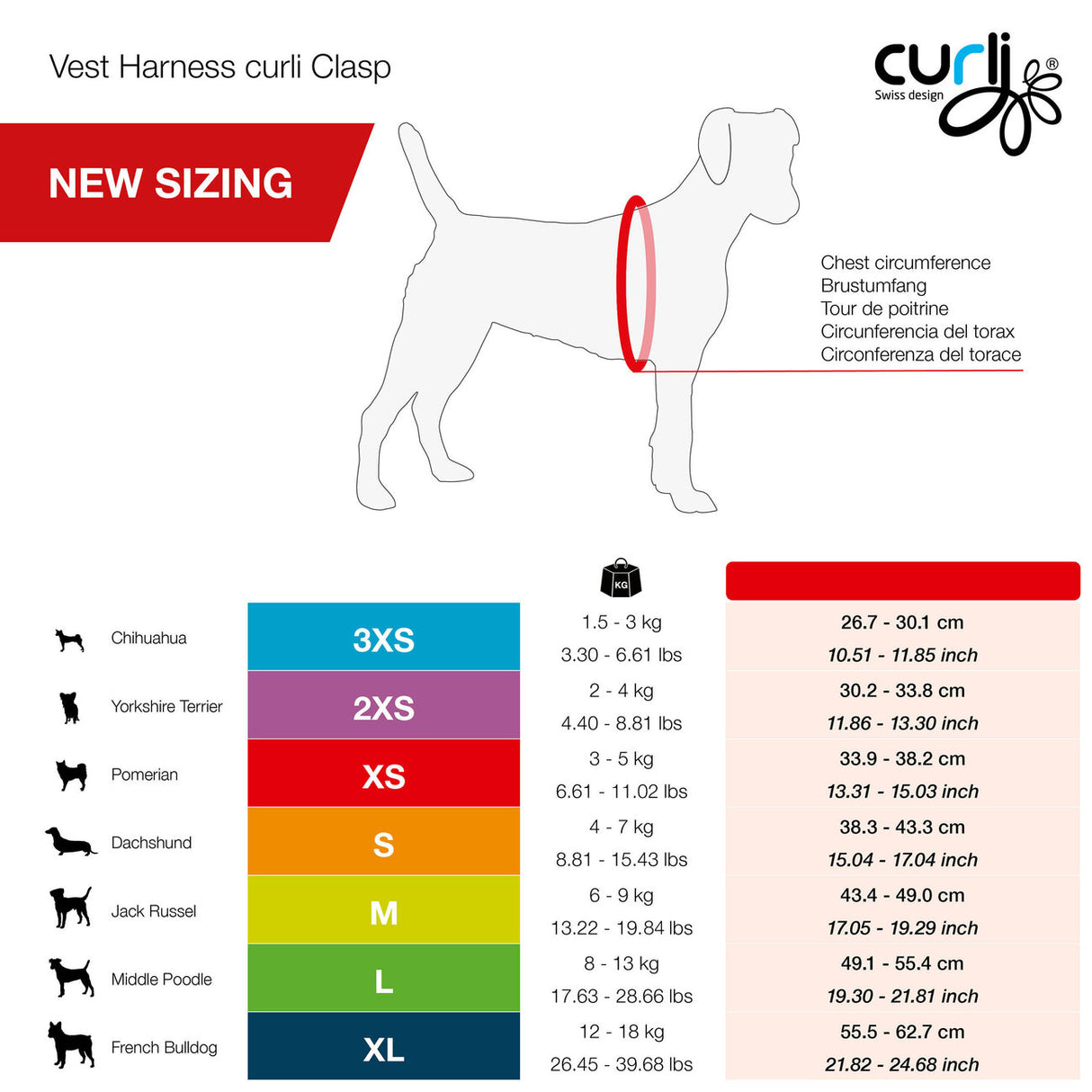 Curli Clasp Vest Geschirr Softshell Hundegeschirr