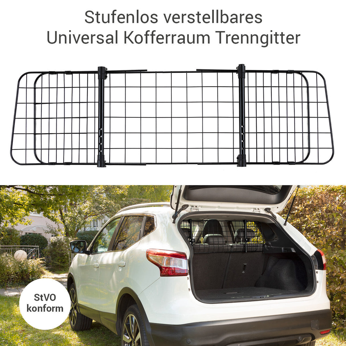 Universal Kofferraum Trenngitter