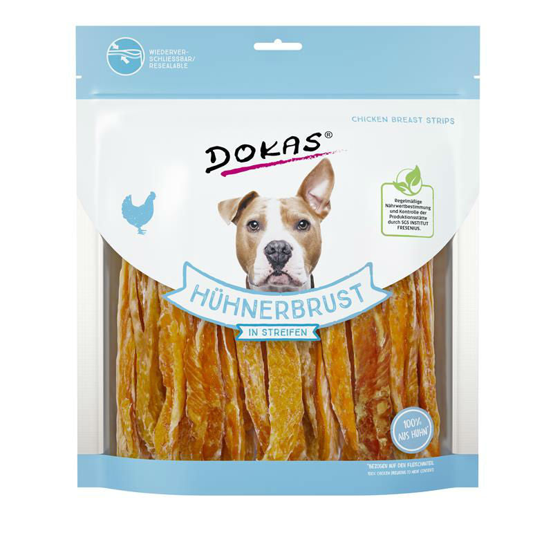 Hundesnack Hühnerbrust in Streifen – 500g
