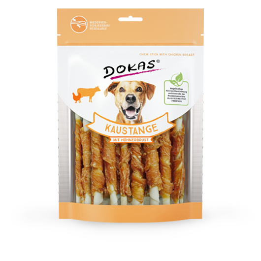 Dokas Hundesnack Kaustange mit Hühnerbrustfilet – 200 g