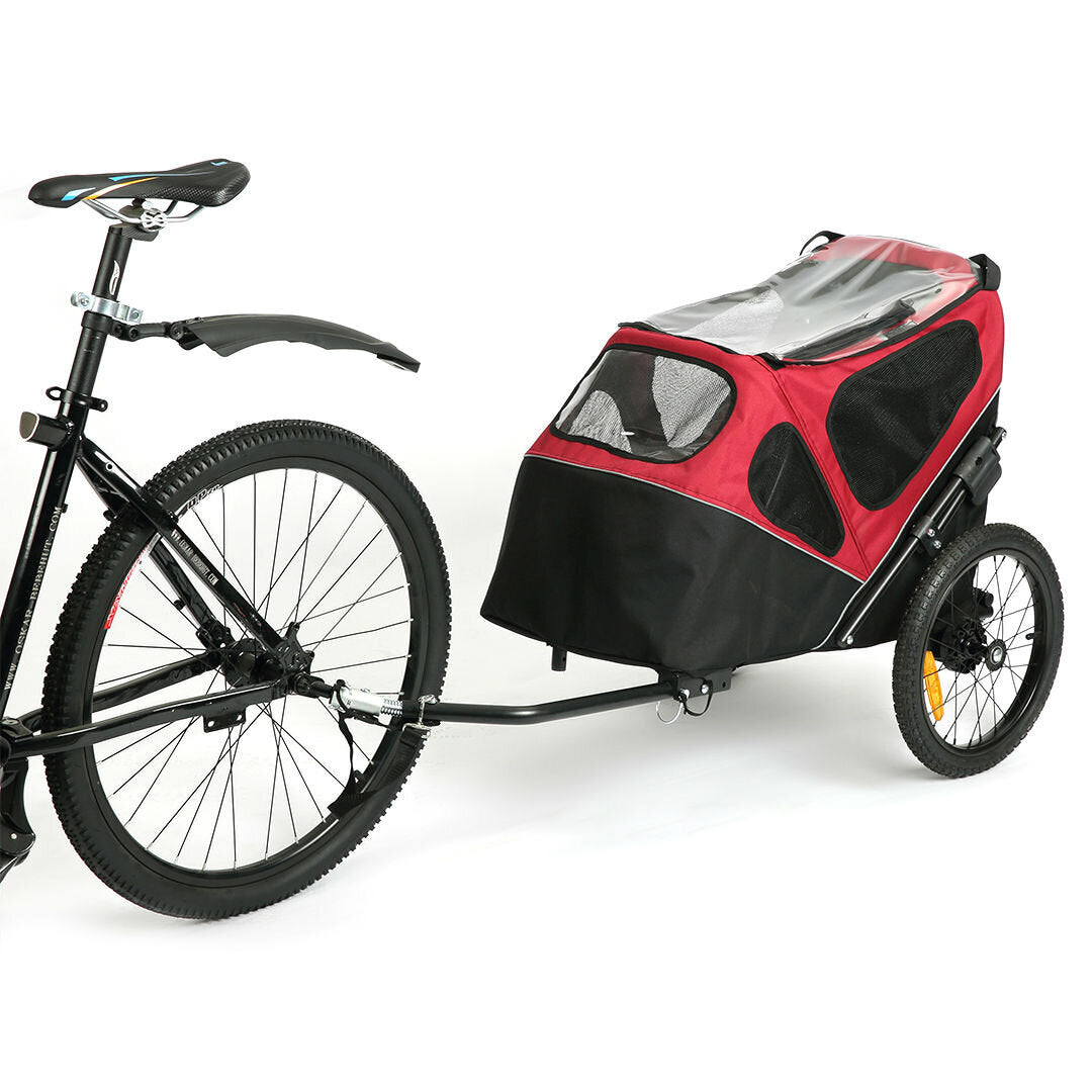 Duvo+ Hunde Fahrradanhänger Pet Trailer 2-in-1 –