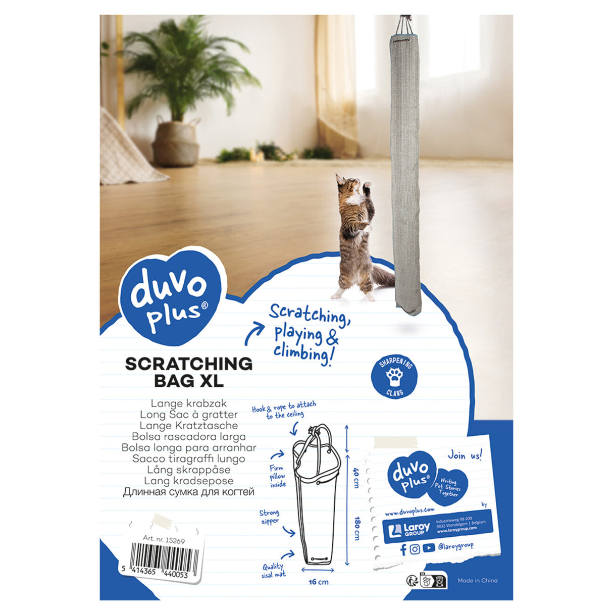 Kratzsack aus Sisal für Katzen