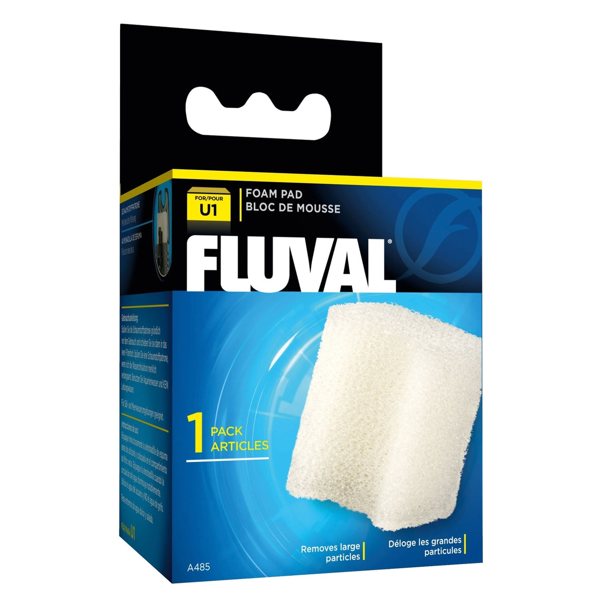 Fluval Filtermedien für U-Serien – Schaumstoff-Filtereinsatz für U1 (6,1 x 4,9 x 6,1 cm)