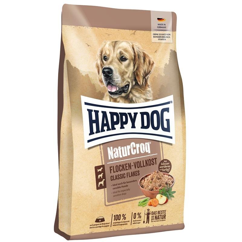Happy Dog Natur Croq Flocken Vollkost Hundefutter – 1,5 kg