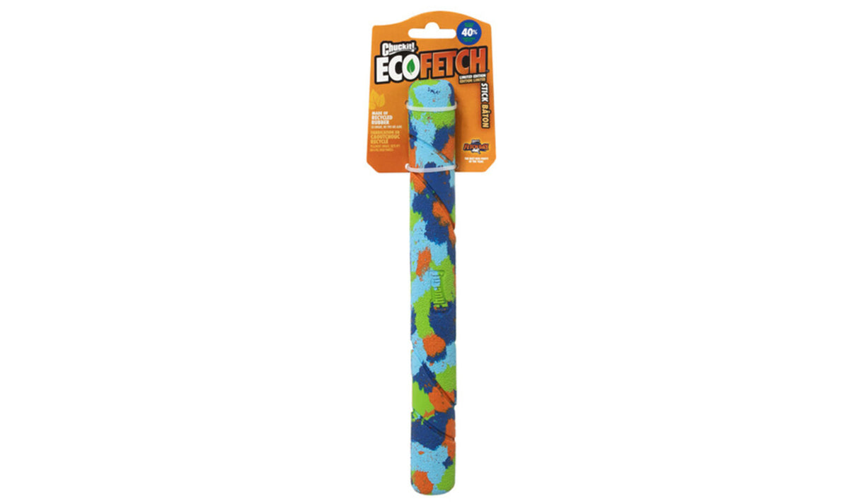 Chuckit! Eco Fetch Stick für Hunde | Nachhaltiger Apportierspaß – 28 x 3 x 2,5 cm