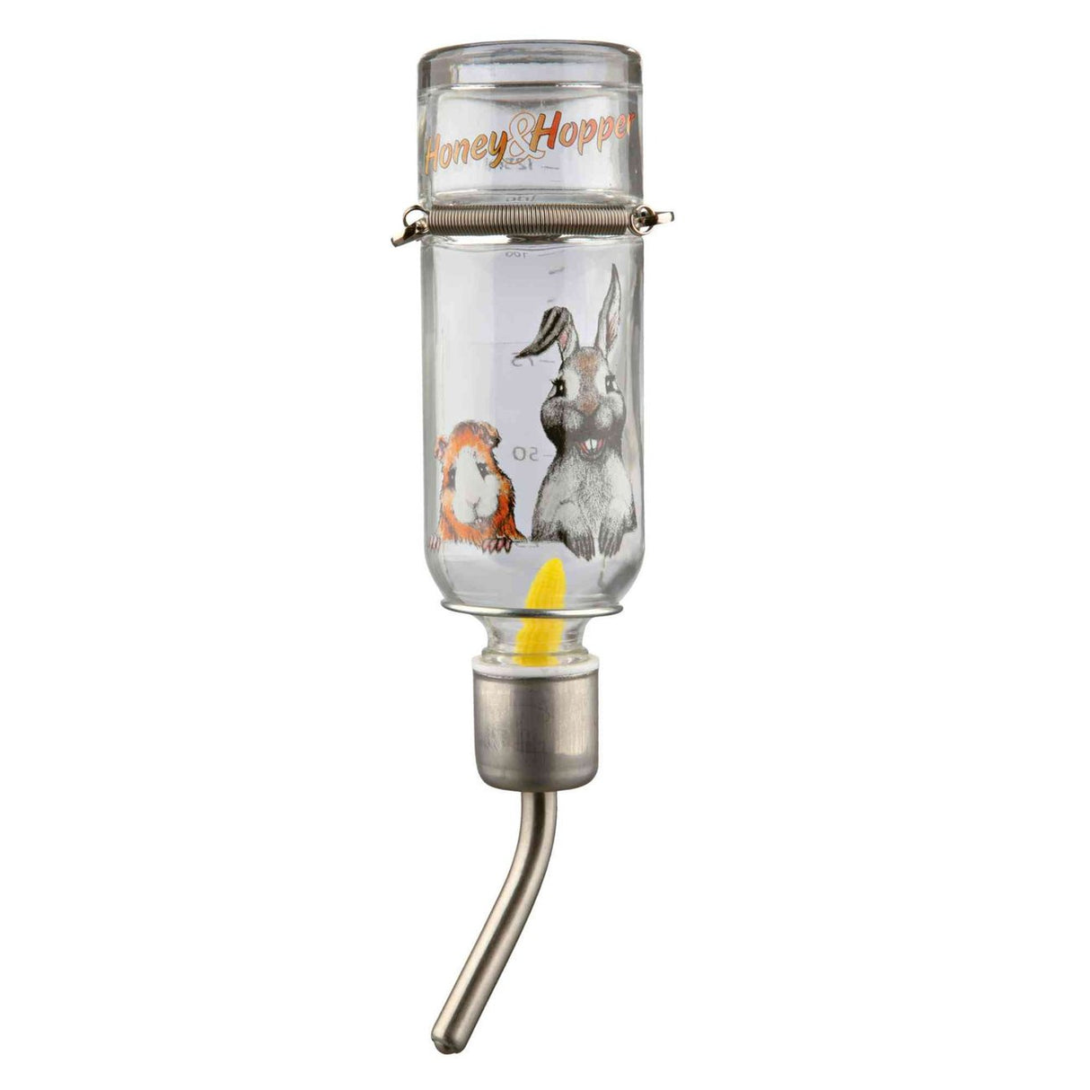 Honey & Hopper Glastränke für Kleintiere – Glas, 125 ml, Mäuse, Hamster